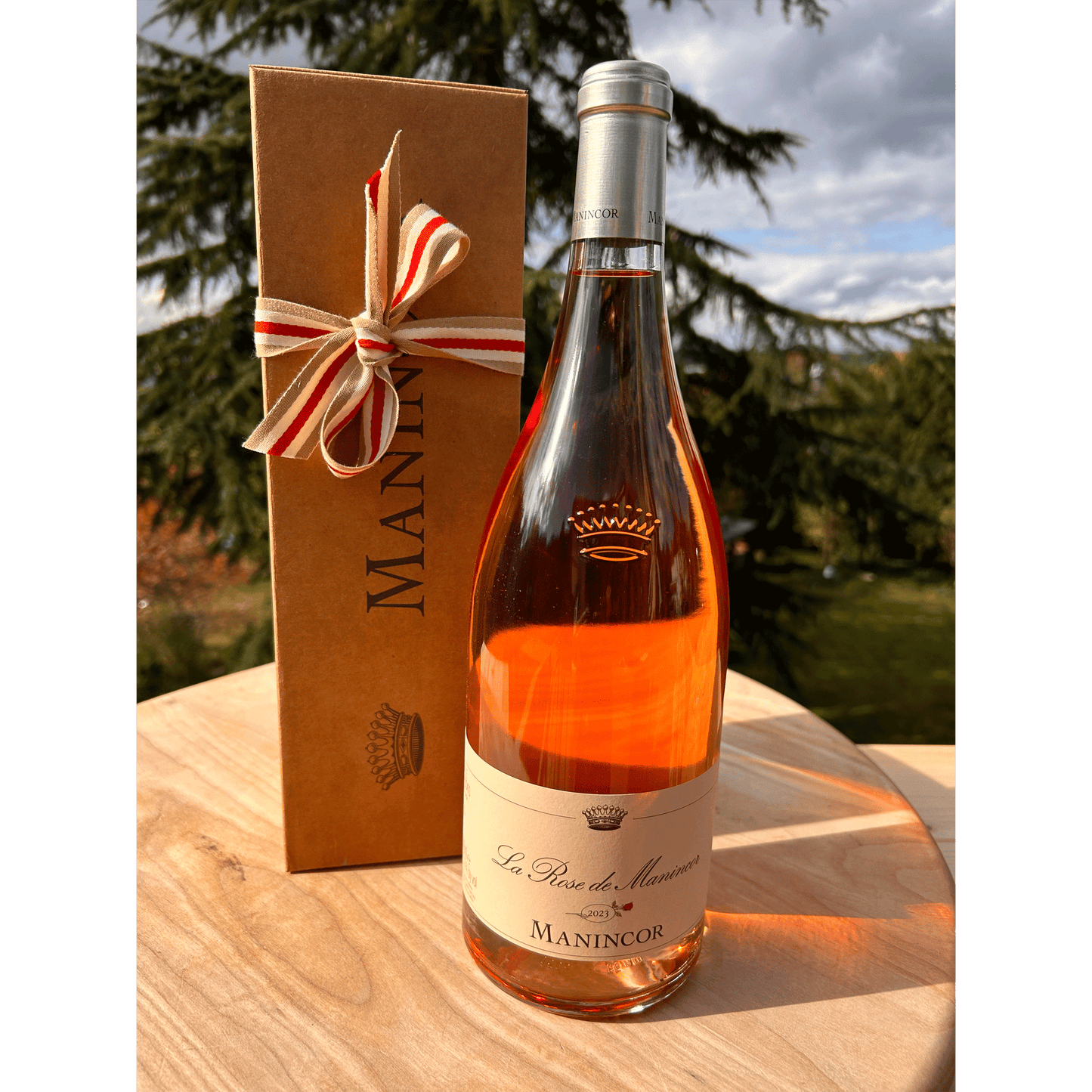 Geschenkbox Manincor La Rose Magnum - Bio-Rosé aus Südtirol