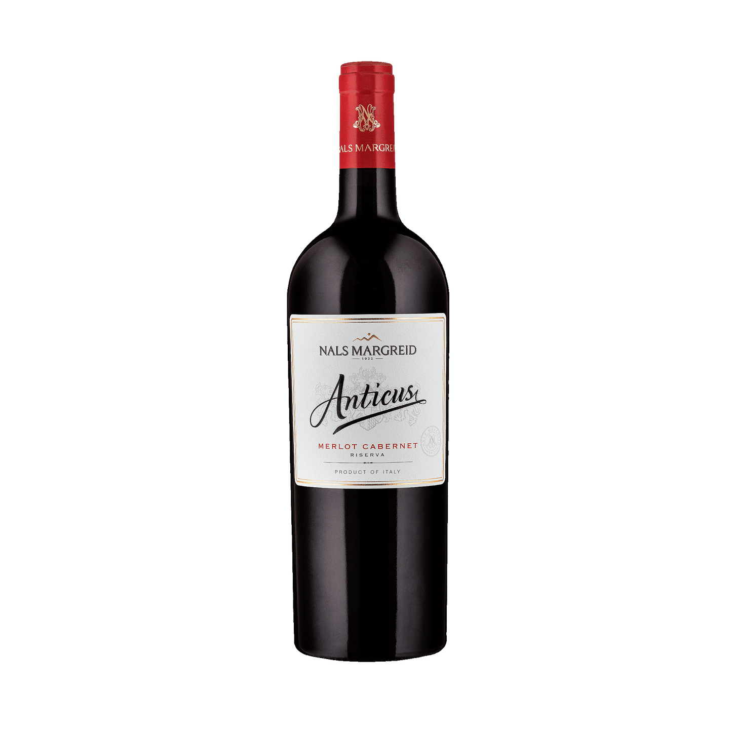 Anticus Merlot Cabernet Cuvee rot Wein aus Südtirol der Kellerei Nals Margreid