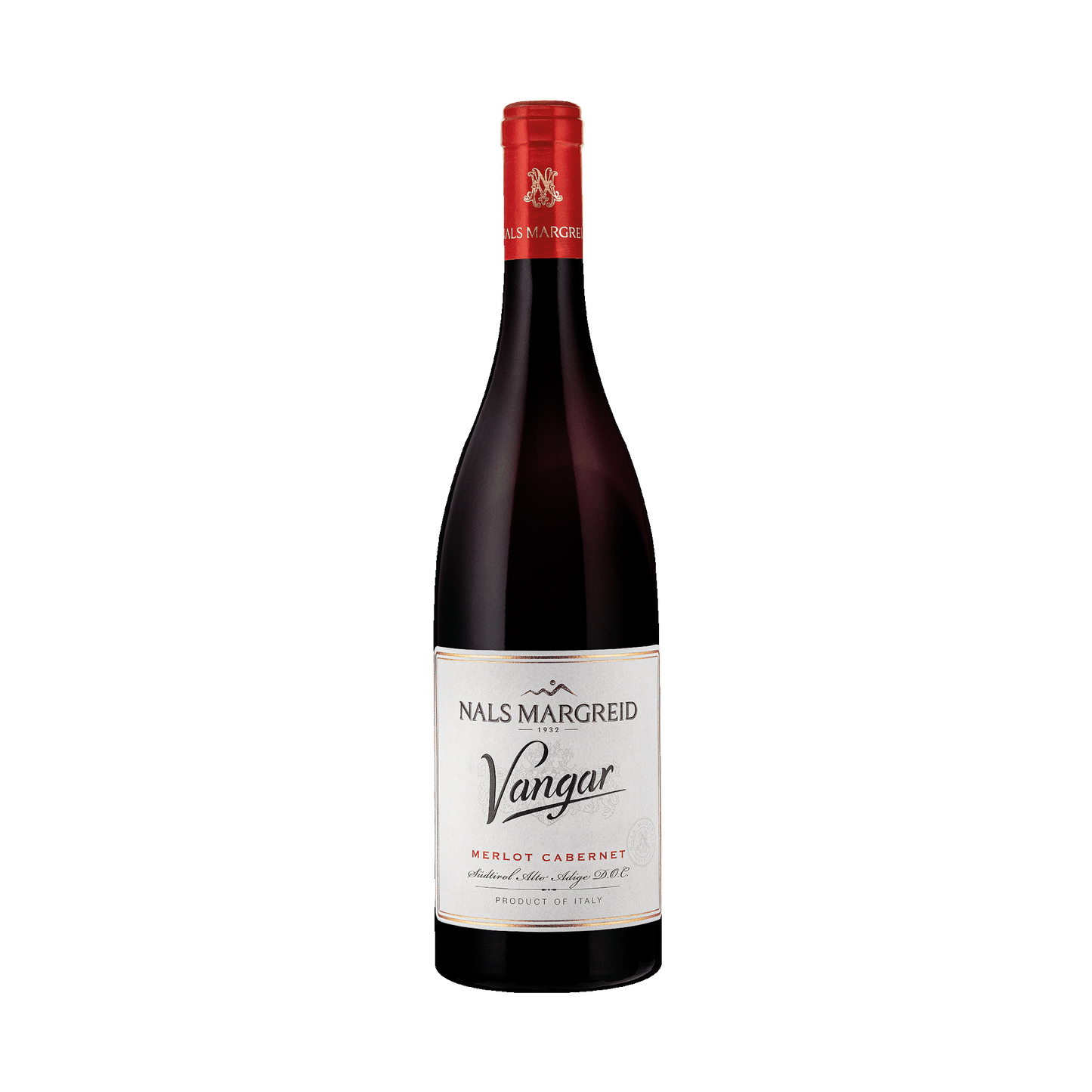 Vangar Merlot Cabernet Cuvee rot Wein aus Südtirol der Kellerei Nals Margreid
