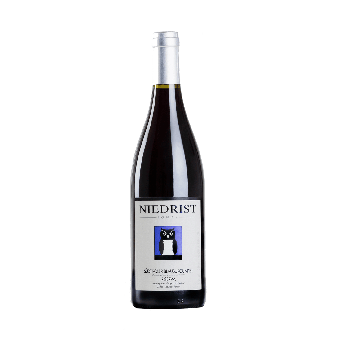 Blauburgunder Riserva Spätburgunder Wein aus Südtirol vom Weingut Niedrist in Eppan Girlan