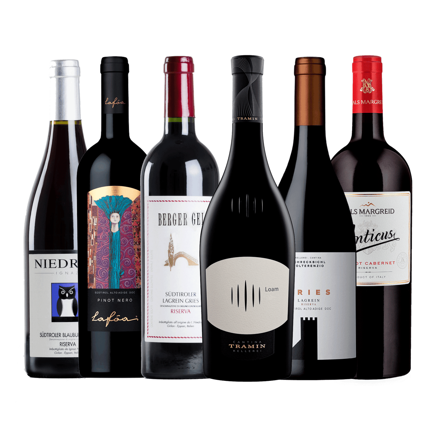 Weinpaket Selektion Unsere Besten Rot - 6 Premium Südtiroler Rotweine zum Vorteilspreis