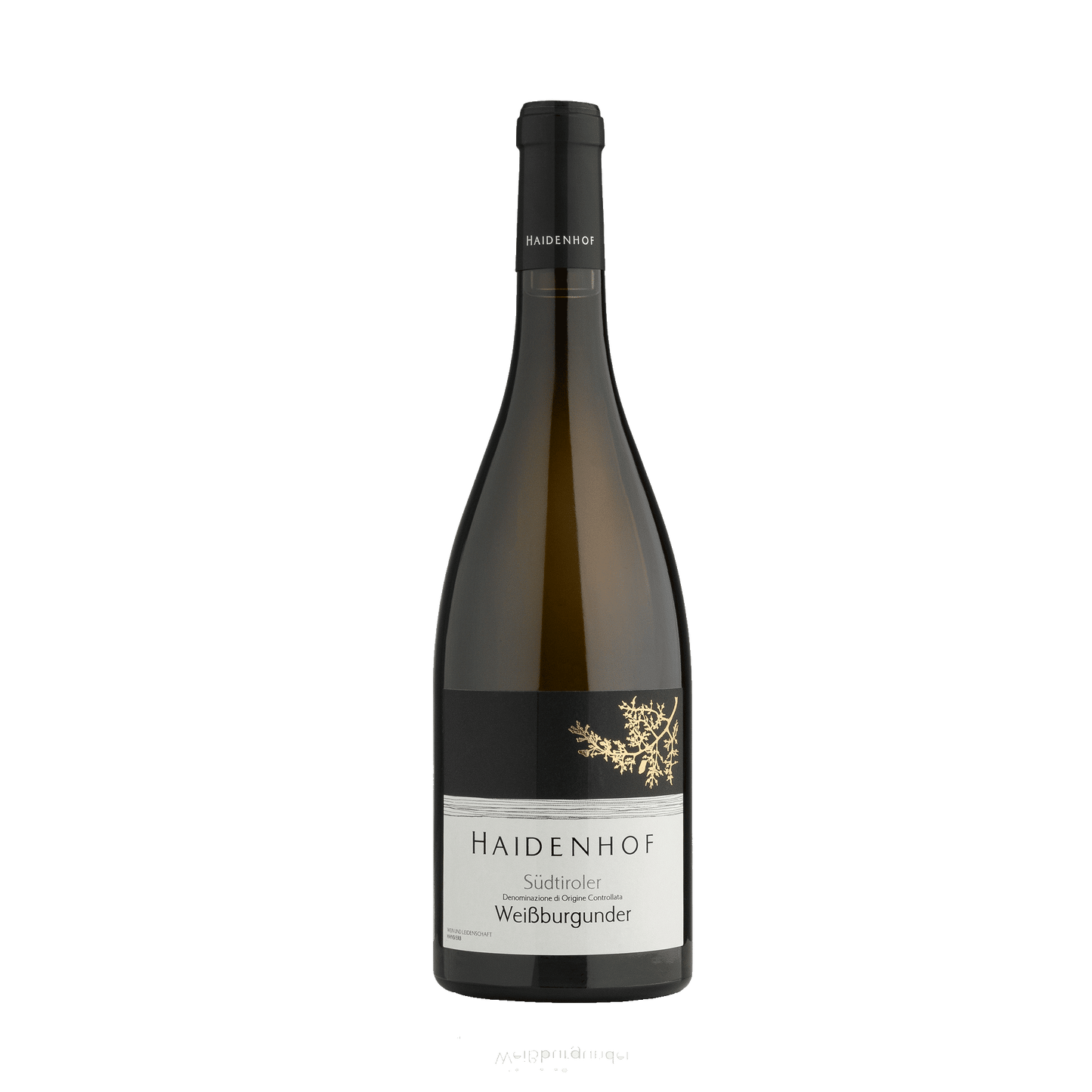 Weissburgunder Wein aus Südtirol vom Weingut Haidenhof in Tscherms bei Meran