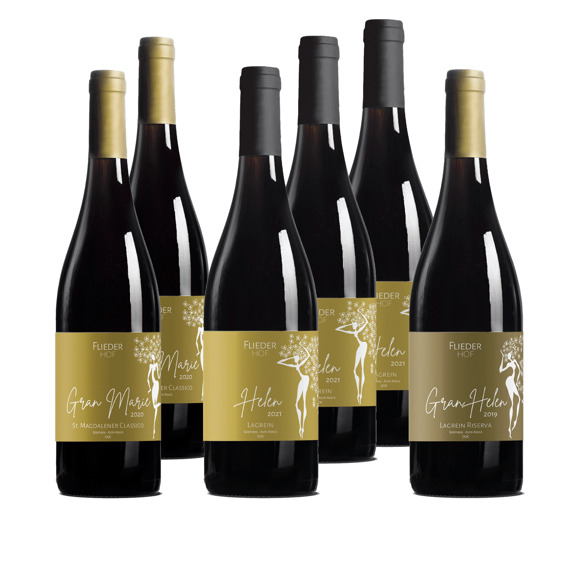 Herbstwein Paket No. 2 - Kennenlernpaket Fliederhof mit 6 Rotweinen aus Südtirol