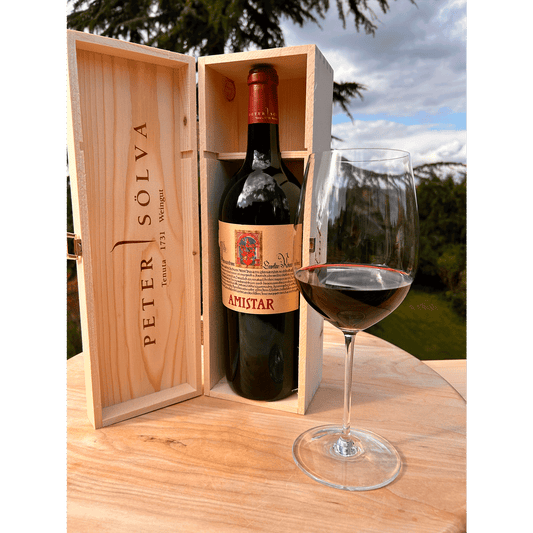 Peter Sölva Amistar Magnum - in edler Holzkiste als Weingeschenk